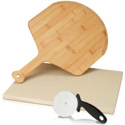 Hengda Pelle Pour Pierre à Pizza Pierre à Pâtisserie Professionnelle Gril à Gaz Cordierite Deluxe Pizza Shovel Set -Four à pizza Soldes 2022 51346327 4