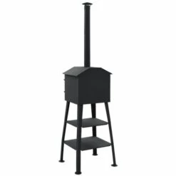 Topdeal Four à Pizza D'extérieur Alimenté Par Charbon 2 Pierres VDFF26148_FR -Four à pizza Soldes 2022 52101660 5