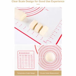 SUPERSELLER Accessoire De Four à Pizza Silicone Making Baking Mat BBQ Mat Avec Clear Scale Design Lavable Rotatif Pour L'utilisation Quotidienne De La Cuisine à Domicile - Type 2 -Four à pizza Soldes 2022 52571129 5