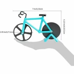 Fei Yu Couteau à Pizza En Forme De Vélo, Roulettes à Pizza, Roues Antiadhésives En Acier Inoxydable, Avec Cadre Fixe, (Bleu Ciel, 19 Cm * 12 Cm * 4 Cm) -Four à pizza Soldes 2022 52765890 4