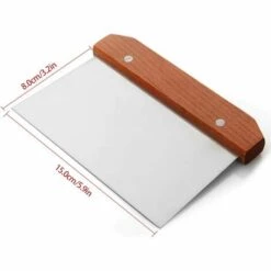 Fei Yu Coupe De Pâtes En Acier Inoxydable Couteau De Cuisine Manche En Bois Coupe-pâte En Acier Inoxydable Pâte À Pizza Nouilles Gâteau Grattoir Coupe Outils De Cuisson Ustensiles De Cuisine -Four à pizza Soldes 2022 52765902 4