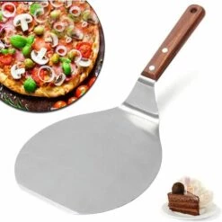 Fei Yu Pelle à Pizza, Manche En Bois De 6.5/10/12 Pouces, Spatule Et Pelle à Gâteau En Acier Inoxydable Pour Gâteaux, Pizzas Et Tartes (6.5'') -Four à pizza Soldes 2022 52765907 5