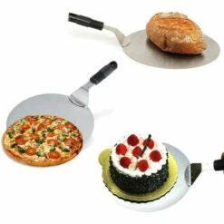 Fei Yu Pelle à Pizza Ronde En INOX Avec Manche En Anti-dérapant Idéal Pour Les Gâteaux, Pizzas, Tartes -Four à pizza Soldes 2022 52765916 5