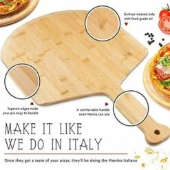 Fei Yu à Pizza Pour Four, Bambou De Qualité Spatule Pour Une Base Croustillante Et Une Juteuse - LéGer Facile à Utiliser Pour Une Pizza Maison Professionnelle -Four à pizza Soldes 2022 52765929 4