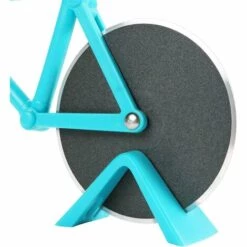 READCLY Couteau à Pizza En Forme De Vélo, Roulettes à Pizza, Roues Antiadhésives En Acier Inoxydable, Avec Cadre Fixe, (Bleu Ciel, 19 Cm * 12 Cm * 4 Cm) -Four à pizza Soldes 2022 53307036 3