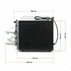 HELLOSHOP26 Four à Pizza 3000 Watts 2 étages Acier Affiné Pierre à Pizza Réfractaire Alimentaire -Four à pizza Soldes 2022 53509297 5