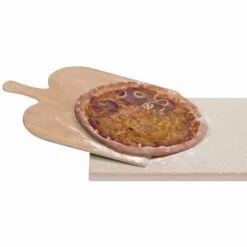 ROMMELSBACHER Pizzastein PS 16 Pizza- / Brotbackstein Mit Holzschaufel 35x35x1,4cm