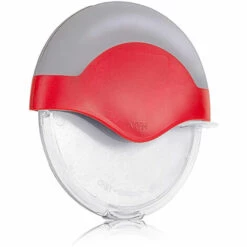 ECHOO Roulette à Pizza En Matériaux De Qualité Supérieure Avec Poignée Ovale Pour Une Prise En Main Confortable Et Protection Des Doigts (rouge)