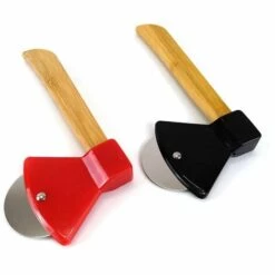 ECHOO 2 Pièces Pizza Roue Cutter Outils, Roulette Pizza Acier Inoxydable, Roue Pizza Drôle, Poids Léger Couteau Pizza, Coupe Pizza Hache, Avec Poignée Antidérapante, Pour Pizza, Gâteaux