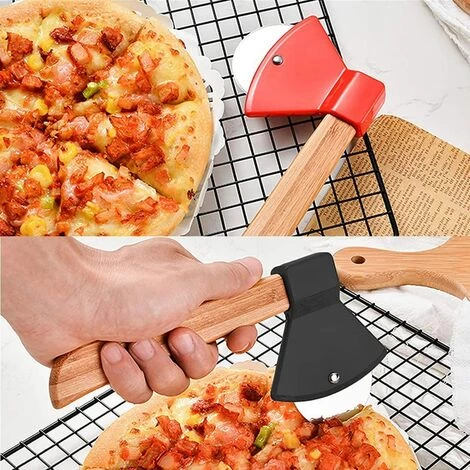 ECHOO 2 Pièces Pizza Roue Cutter Outils, Roulette Pizza Acier Inoxydable, Roue Pizza Drôle, Poids Léger Couteau Pizza, Coupe Pizza Hache, Avec Poignée Antidérapante, Pour Pizza, Gâteaux 7 ECHOO 2 Pièces Pizza Roue Cutter Outils, Roulette Pizza Acier Inoxydable, Roue Pizza Drôle, Poids Léger Couteau Pizza, Coupe Pizza Hache, Avec Poignée Antidérapante, Pour Pizza, Gâteaux – Image 5