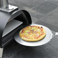 MERAX Four à Pizza Portable à Gaz En Acier Inoxydable Avec Plaque Cordiérite 13 Pouces, Thermomètre, Pelle à Pizza, 51 X 41 X 82 Cm, Noir -Four à pizza Soldes 2022 54462053 3