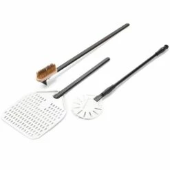 OUTR Kit Spatule à Pizza Et Brosse - Acier