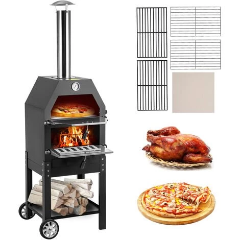 M-E Four à Pizza Machine à Pizza Portable Pour L'extérieur 500℃ 458x464x1418mm - Fonte Acier Inox, Pour Cuisson En Plein Air Cour Camping Parc 3 M-E Four à Pizza Machine à Pizza Portable Pour L'extérieur 500℃ 458x464x1418mm - Fonte Acier Inox, Pour Cuisson En Plein Air Cour Camping Parc