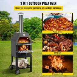 M-E Four à Pizza Machine à Pizza Portable Pour L'extérieur 500℃ 458x464x1418mm - Fonte Acier Inox, Pour Cuisson En Plein Air Cour Camping Parc 9 M-E Four à Pizza Machine à Pizza Portable Pour L'extérieur 500℃ 458x464x1418mm - Fonte Acier Inox, Pour Cuisson En Plein Air Cour Camping Parc -Four à pizza Soldes 2022 54654922 3
