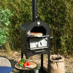 M-E Four à Pizza Avec Fonction Grill - LIVOO DOC228 - Alimentation Au Bois Ou Au Charbon, Température De Cuisson Réglable, Grilles De Cuisson Incluses, Avec 2 Grilles En Métal 10 M-E Four à Pizza Avec Fonction Grill - LIVOO DOC228 - Alimentation Au Bois Ou Au Charbon, Température De Cuisson Réglable, Grilles De Cuisson Incluses, Avec 2 Grilles En Métal -Four à pizza Soldes 2022 54654932 4