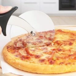 Coupe Pizza, Roulette Pizza, Pizza Couteau Avec Lame En Acier Inoxydable, Lame De Diamètre 10 Cm Avec Serrage Réglable, Noir，Fontainebleau -Four à pizza Soldes 2022 54693733 3