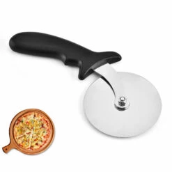 Coupe Pizza, Roulette Pizza, Pizza Couteau Avec Lame En Acier Inoxydable, Lame De Diamètre 10 Cm Avec Serrage Réglable, Noir，Fontainebleau -Four à pizza Soldes 2022 54693733 5