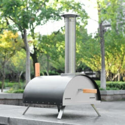 MERKMAK Four A Pizza Exterieur Avec Pierre A Pizza De 13 Pouces Thermometre Pelle A Pizza Acier Inoxydable 82 X 51 X 41 Cm -Four à pizza Soldes 2022 54820264 5