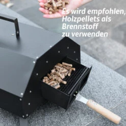 MERKMAK Four A Pizza Exterieur Avec Pierre A Pizza De 11 Pouces Fer A Revetement En Poudre Noir 66 X 46 X 33 Cm -Four à pizza Soldes 2022 54820268 4