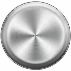 GUAZHUNIFR Plat à Pizza En Acier Inoxydable, Plaque De Cuisson à Pizza Ronde Plateau De Four à Pizza En Acier Inoxydable, Plateau De Rangement Multifonctionnel Rond En Métal Plateau De Cuisson à Pizza 26 Cm