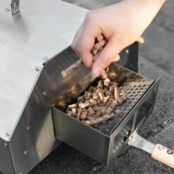 AZKOEESY Four à Pizza Extérieur Avec Pierre à Pizza De 11 Pouces, Four à Granulés De Pizza En Acier Inoxydable, Argent -Four à pizza Soldes 2022 55847825 3