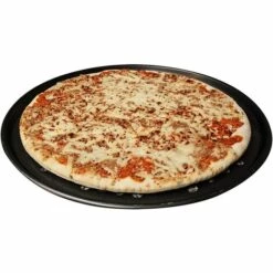 SUPERMARKET Moules à Pizza Ronde Grand Plaque Pizzas Perforées Anti-Adhésive Four Grille De Cuisson Professionnel ,Superma,noir,9in,1 Pièce -Four à pizza Soldes 2022 55920948 3