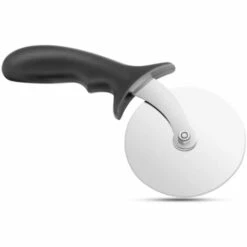 SUPERMARKET Coupe Pizza, Roulette Pizza, Pizza Couteau Avec Lame En Acier Inoxydable, Manche En ABS, Lame De Diamètre 10 Cm Avec Serrage Réglable, Noir,Superma