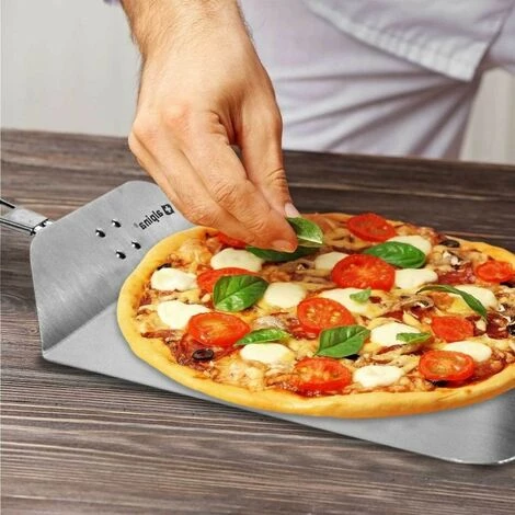 Pelle à Pizza Manche Pliable 25 X 24 Longueur 55cm Aluminium Alimentaire Spatule à Pizza ALPINA 5 Pelle à Pizza Manche Pliable 25 X 24 Longueur 55cm Aluminium Alimentaire Spatule à Pizza ALPINA – Image 3
