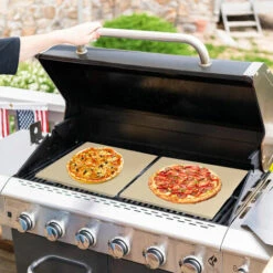 Randaco Pierre à Pizza Cordierite Pierre à Pain Rectangle Pelle à Pizza En Bois HxlxP: 15 X 300 X 380 Mm - Couleur Originale Du Bois -Four à pizza Soldes 2022 56395681 3