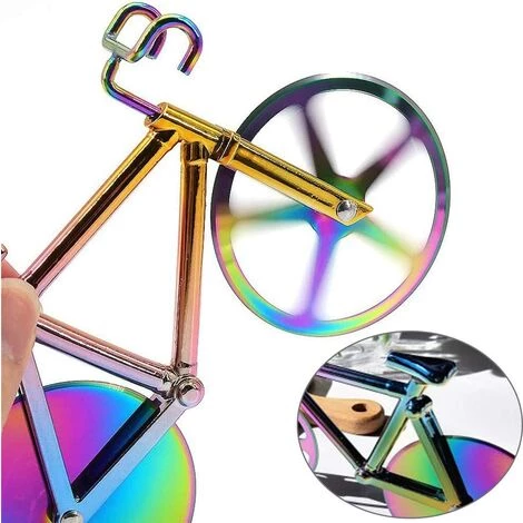 LTS FAFA Roulettes à Pizza, 2 Pièce Roulette à Pizza Vélo, Pizza Vélo En Acier Inoxydable, Coupe Pizza En Acier Inoxydable, Avec Support En Plastique, Pour Pizza Et Pate Pour Ustensiles De Cuisine 6 LTS FAFA Roulettes à Pizza, 2 Pièce Roulette à Pizza Vélo, Pizza Vélo En Acier Inoxydable, Coupe Pizza En Acier Inoxydable, Avec Support En Plastique, Pour Pizza Et Pate Pour Ustensiles De Cuisine – Image 4