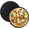 AIDUCHO 2 PCS Plaque Pizza, Revêtement Anti-adhérent, Plaque à Pizza Ronde,Pizza Antiadhésifs En Acier Au Carbone Plateau Four à La Cuisinière Barbecue, Pour Les Restaurants Et Cuisson Pizzas Maison