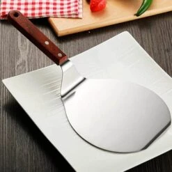 FLYME Spatule à Pizza Ronde En Acier Inoxydable La Spatule à Gâteau En Acier Inoxydable Est Idéale Pour Soulever Et Transporter Facilement Des Gâteaux Et Des Tartes -Four à pizza Soldes 2022 57481528 4
