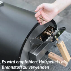 OUYIFAN Four à Pizza, Machine à Pizza, Four à Granulés De Pizza Incl. Pierre à Pizza 13 Pouces, Thermomètre, Pelle à Pizza, Acier Inoxydable -Four à pizza Soldes 2022 57493621 5