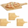 Relaxdays Pelle à Pizza En Bambou 45 Cm Grande Planche Cuisson Au Four Pain Tarte Flambée Poignée, Nature -Four à pizza Soldes 2022 57903847 1