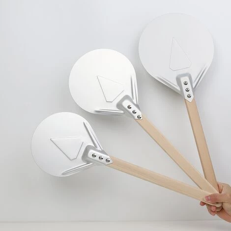 Thsinde Perforé Pizza Tournant Peel,Pizza Pelle En Aluminium Manche En Bois Pelle À Pizza Paddle, , - 7 Pouces 40cm 4 Thsinde Perforé Pizza Tournant Peel,Pizza Pelle En Aluminium Manche En Bois Pelle À Pizza Paddle, , - 7 Pouces 40cm – Image 2