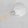 Thsinde Perforé Pizza Tournant Peel,Pizza Pelle En Aluminium Manche En Bois Pelle À Pizza Paddle, , - 8 Pouces 40cm