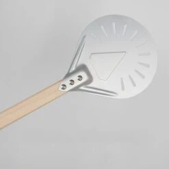 Thsinde Perforé Pizza Tournant Peel,Pizza Pelle En Aluminium Manche En Bois Pelle À Pizza Paddle, , - 8 Pouces 40cm