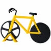 Thsinde Coupe Pizza Vélo (Jaune)-Spatule à Pizza En Acier Inoxydable à Double Galet