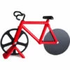 Thsinde Coupe Pizza Vélo (rouge)-Spatule à Pizza En Acier Inoxydable à Double Galet -Four à pizza Soldes 2022 58371619 1