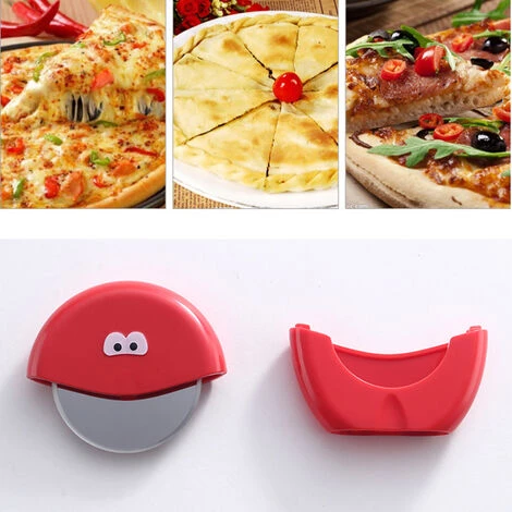 Thsinde Coupe-pizza Cuisine -Joli Couteau à Pizza En Acier Inoxydable-rouge 4 Thsinde Coupe-pizza Cuisine -Joli Couteau à Pizza En Acier Inoxydable-rouge – Image 2