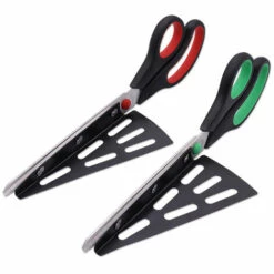 Thsinde Ciseaux à Pizza En Acier Inoxydable De，Cuisine Cisailles En Ciseaux Avec Pelle Pizza Détachablet-rouge -Four à pizza Soldes 2022 58371624 3