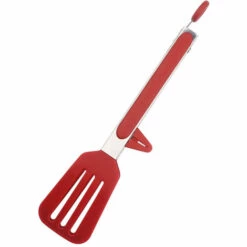 Thsinde Pince Ustensiles De Cuisine En Acier Inoxydable Et Silicone Alimentaire,2 Pièce 9 Pouces Rouge