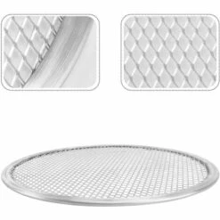 BARES Grille à Pizza Ronde En Aluminium De 25,4 Cm - Plaque De Cuisson Pour Pizza -Four à pizza Soldes 2022 58515869 4
