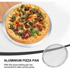 BARES Grille à Pizza Ronde En Aluminium De 25,4 Cm - Plaque De Cuisson Pour Pizza -Four à pizza Soldes 2022 58515869 5