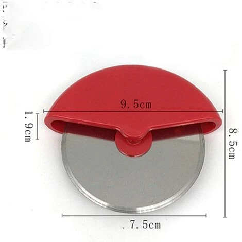 LTS FAFA Couteau à Pizza Classique - Super Trancheuse Et Facile à Nettoyer - Gadget De Cuisine (rouge Et Noir) 4 LTS FAFA Couteau à Pizza Classique - Super Trancheuse Et Facile à Nettoyer - Gadget De Cuisine (rouge Et Noir) – Image 2