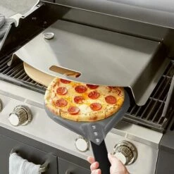 OUSUDELA Pelle à Pizza Perforée, Pizza Paddle En Aluminium Anodisé Dur Pour Four Pour La Cuisson De Pizzas Maison, Pains, Petite Pelle à Pizza Ronde, 7 Pouces -Four à pizza Soldes 2022 58831966 3