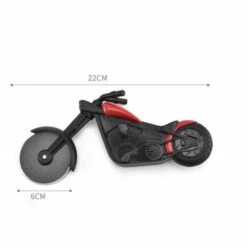 MACARON Moto Roulettes à Pizza, Rouleau Couteau à Pizza En Acier Inoxydable Et Plastique, Décoration Idéale Et Cadeau Créatif (Noir Rouge)LO-Ron -Four à pizza Soldes 2022 59164219 2