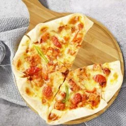 MACARON Planche à Pizza En Bambou 30 Cm, Planche à Pizza Ronde En Bois Pour Pizzas Et Tartes Flambées, Avec Poignée Pour La Cuisson Des Pizzas, Du Pain, De La Coupe Des Fruits, Des Légumes, Du Fromage LO-Ron -Four à pizza Soldes 2022 59164224 5