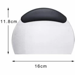 FVBJD Corne à Pâtisserie En Acier Inoxydable, Grattoir De Pâtissier En Demi-Cercle Coupe Pâte Parfait Pour Pizza Macaron Pain Croissant Avec Echelle (Noir) -Four à pizza Soldes 2022 59205937 3