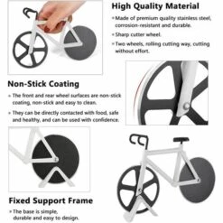 GALOZZOIT Roulette à Pizza Vélo,Roulette à Pizza Original,Couteau à Pizza En Forme De Vélo,Roulette Pizza Professionnel,Roulette Pizza Inoxcoupe, Pizza Vélo (blanc) -Four à pizza Soldes 2022 59853778 2